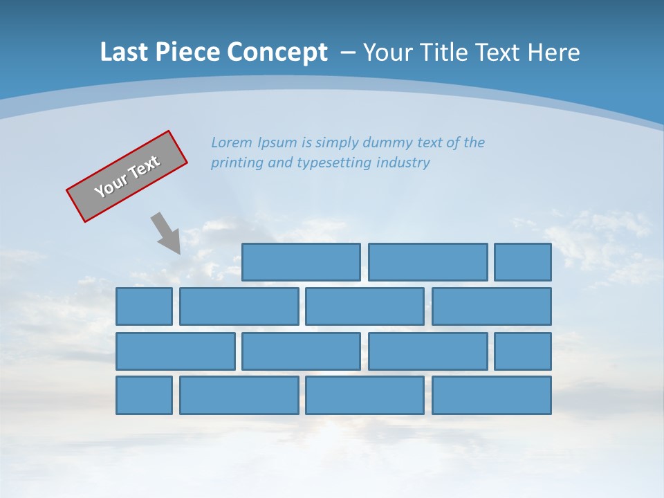 Remote Landscape Sunbeams PowerPoint Template
