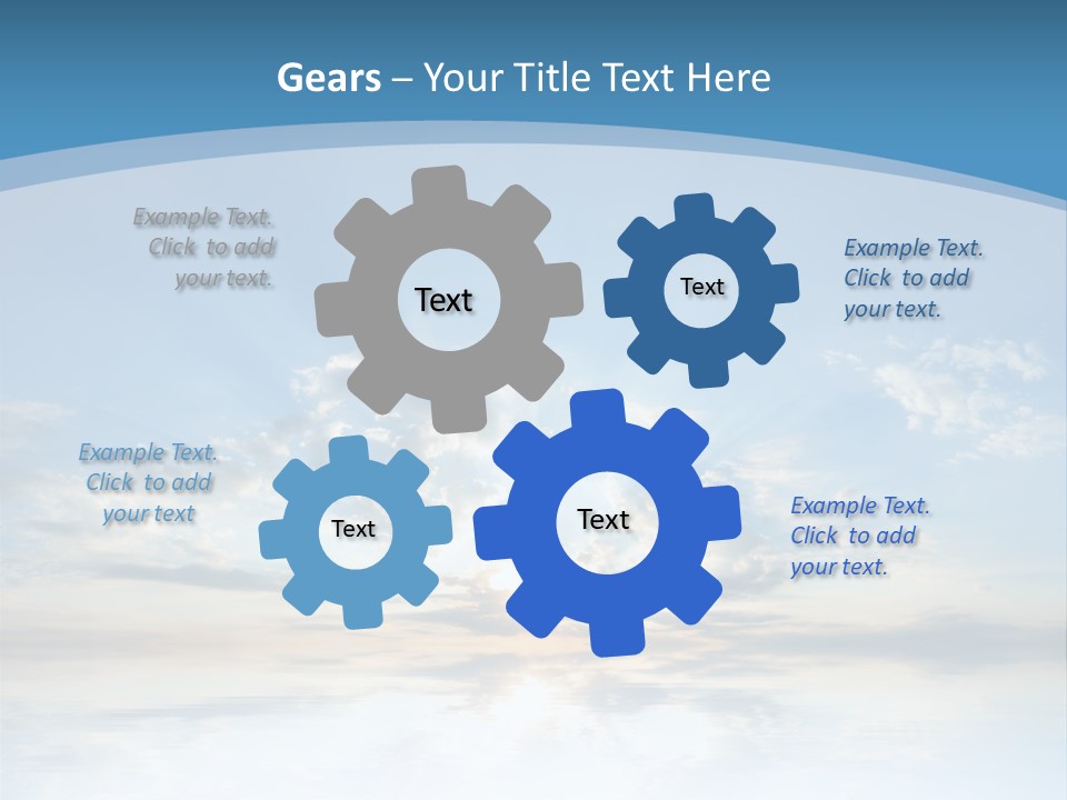 Remote Landscape Sunbeams PowerPoint Template
