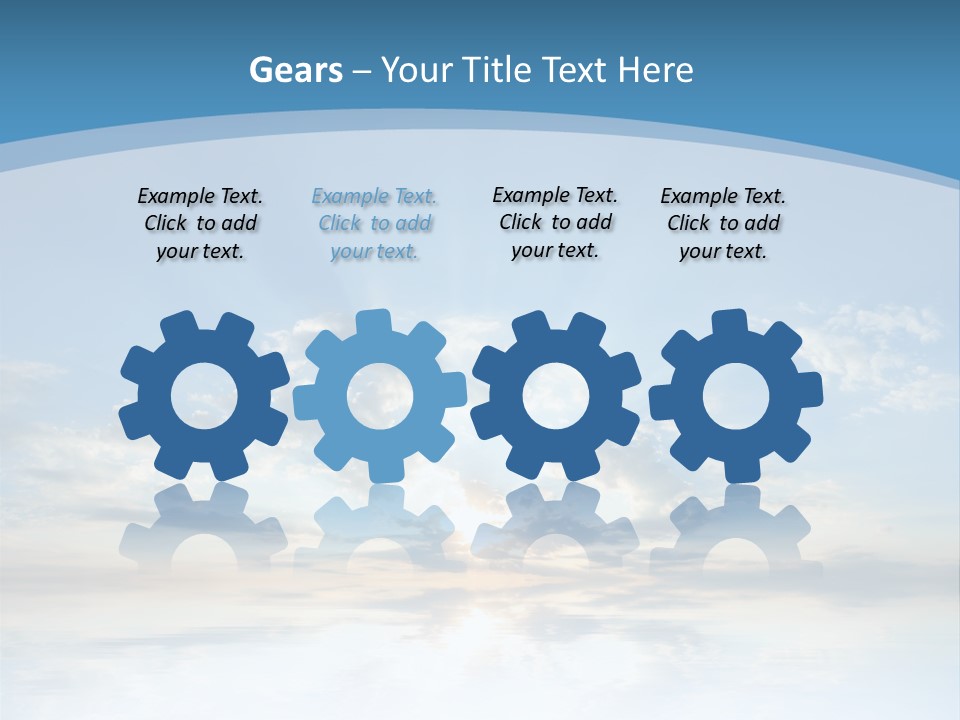 Remote Landscape Sunbeams PowerPoint Template