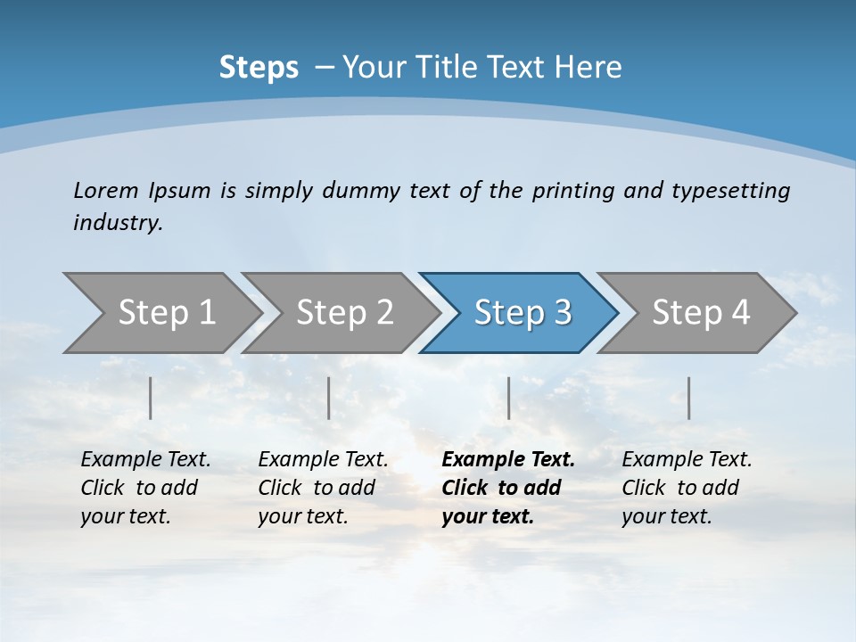 Remote Landscape Sunbeams PowerPoint Template