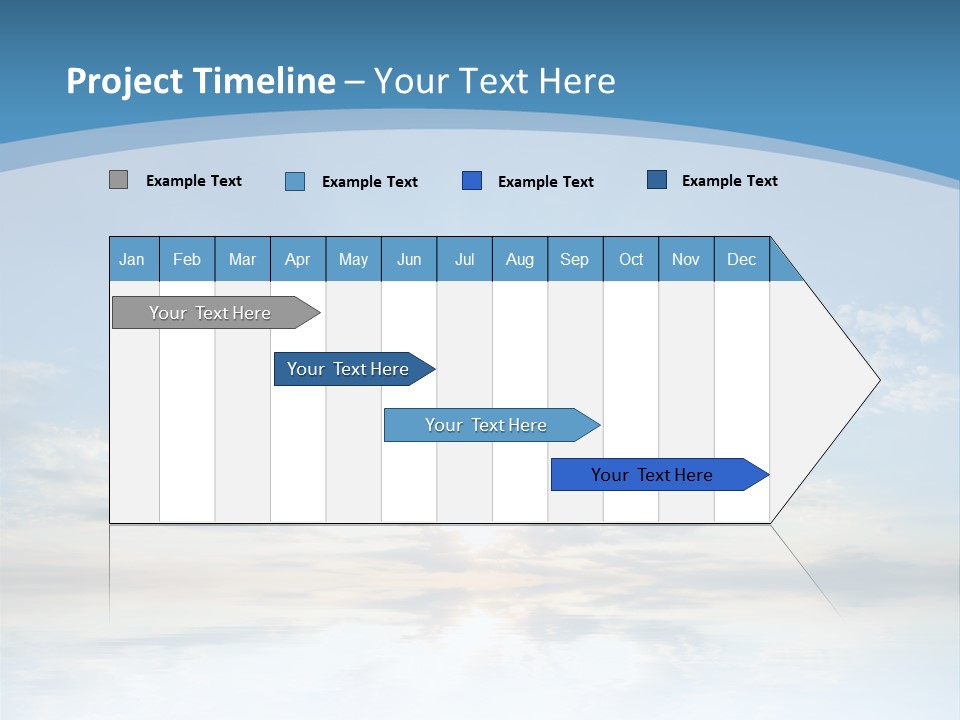 Remote Landscape Sunbeams PowerPoint Template