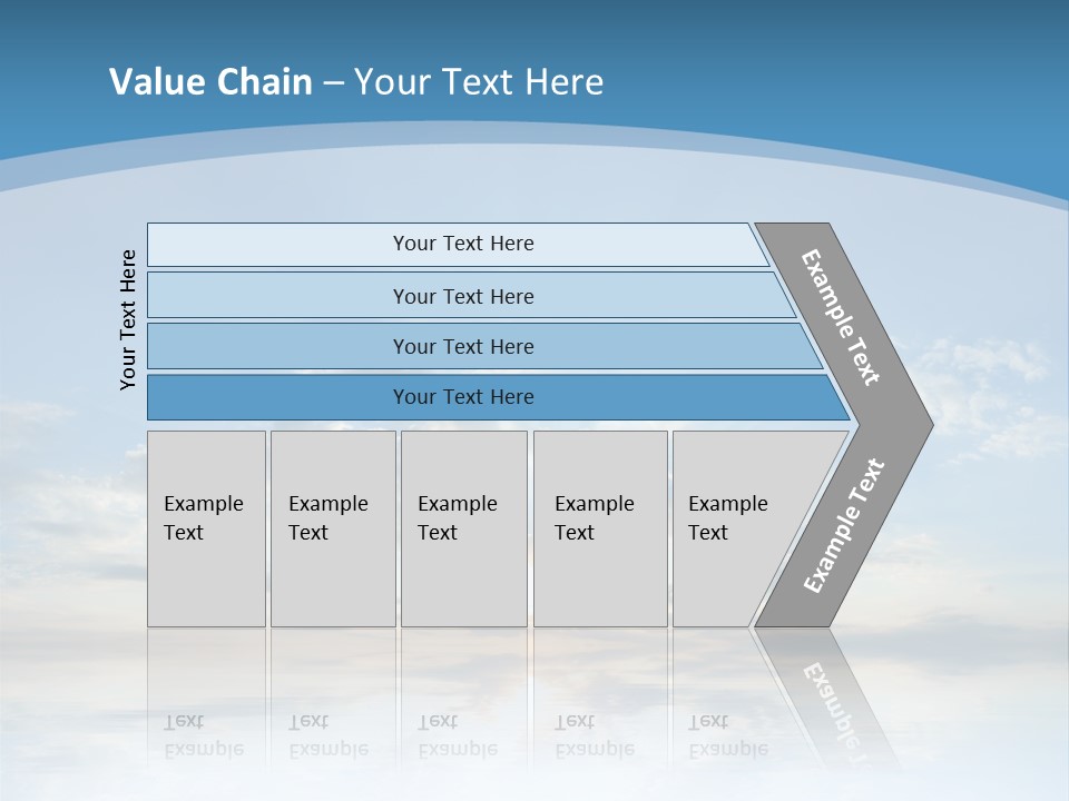 Remote Landscape Sunbeams PowerPoint Template