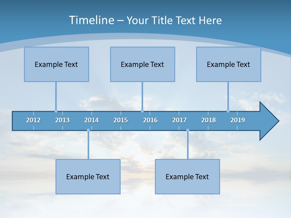 Remote Landscape Sunbeams PowerPoint Template