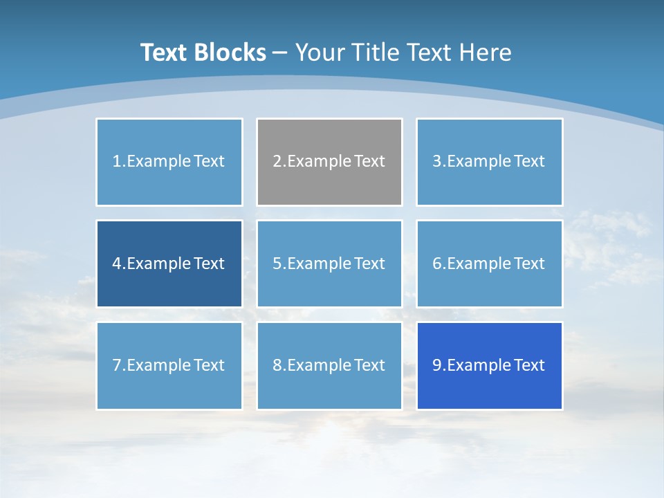 Remote Landscape Sunbeams PowerPoint Template
