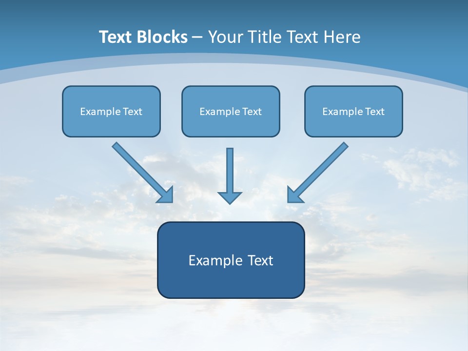 Remote Landscape Sunbeams PowerPoint Template