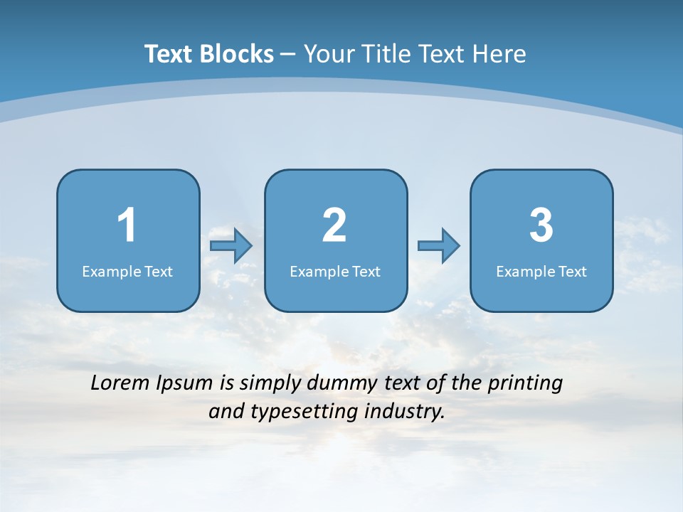 Remote Landscape Sunbeams PowerPoint Template