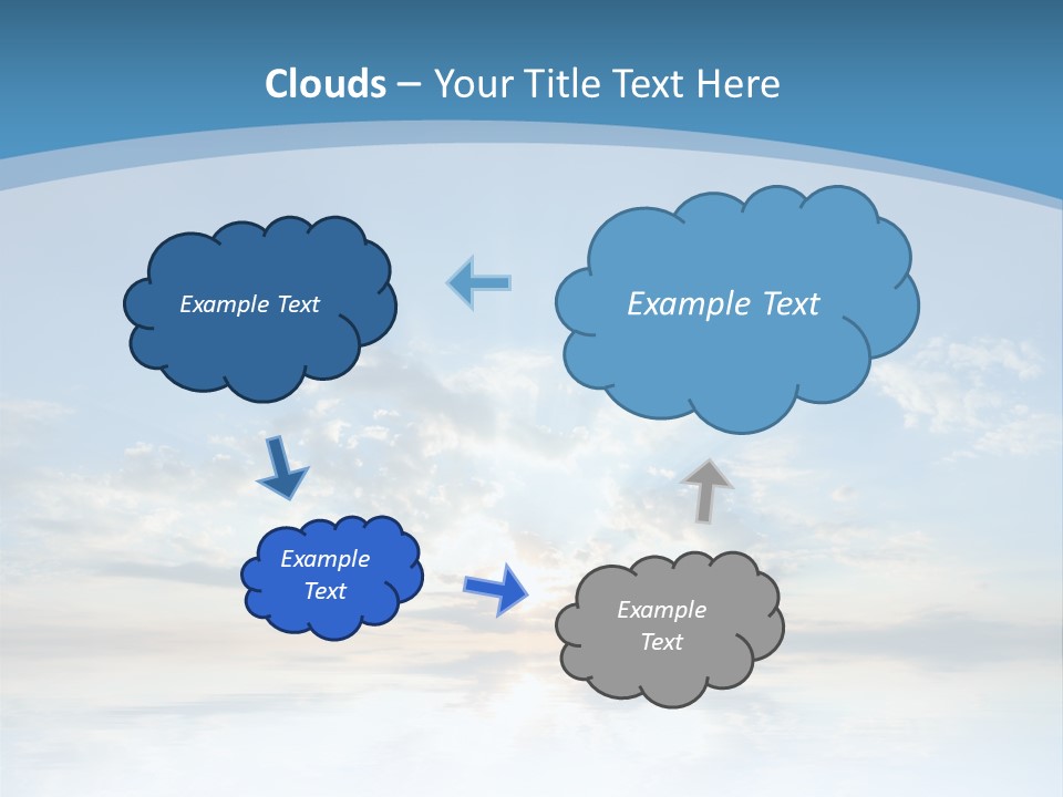 Remote Landscape Sunbeams PowerPoint Template