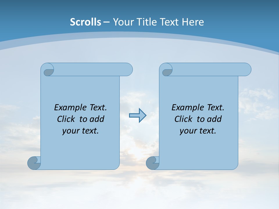 Remote Landscape Sunbeams PowerPoint Template