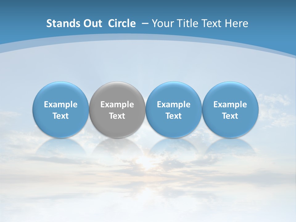 Remote Landscape Sunbeams PowerPoint Template