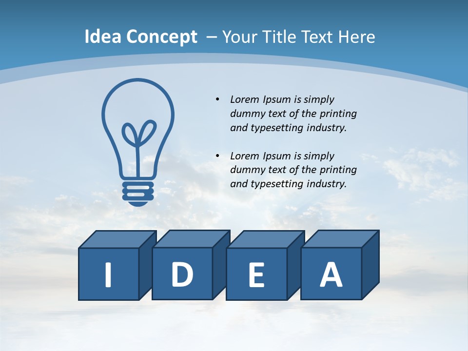 Remote Landscape Sunbeams PowerPoint Template