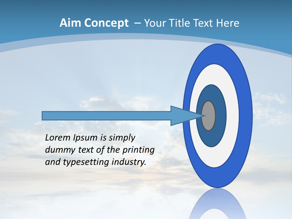 Remote Landscape Sunbeams PowerPoint Template