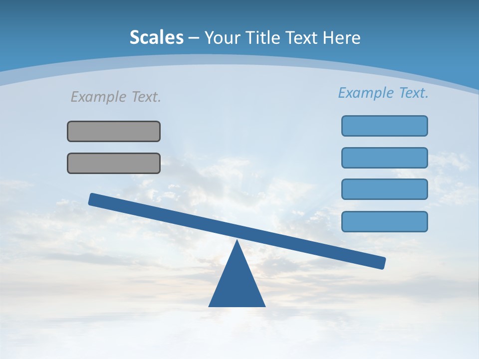 Remote Landscape Sunbeams PowerPoint Template