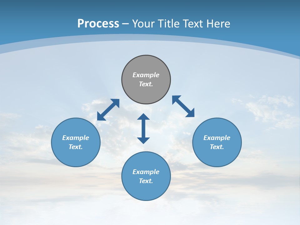 Remote Landscape Sunbeams PowerPoint Template
