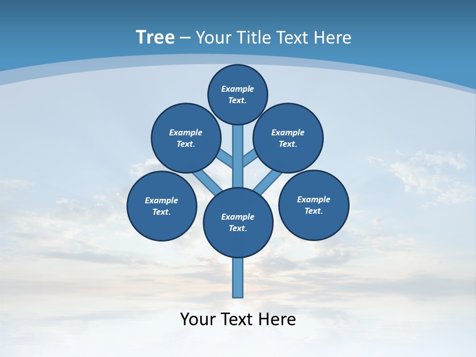 Remote Landscape Sunbeams PowerPoint Template