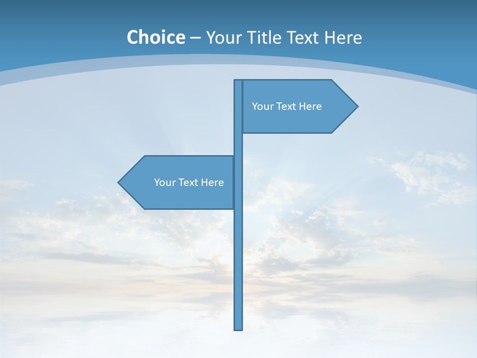Remote Landscape Sunbeams PowerPoint Template