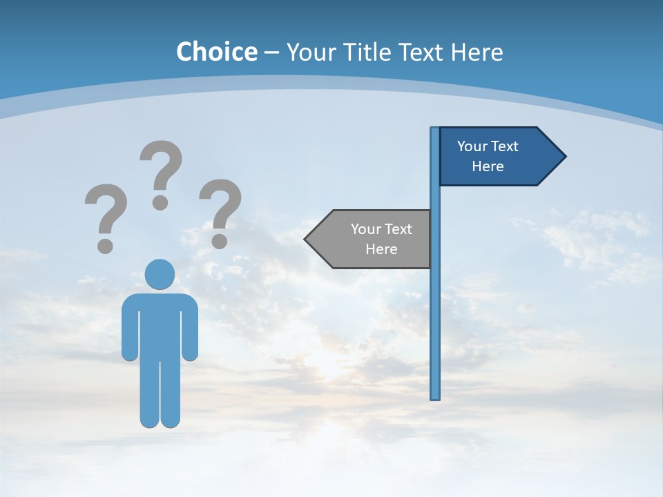 Remote Landscape Sunbeams PowerPoint Template
