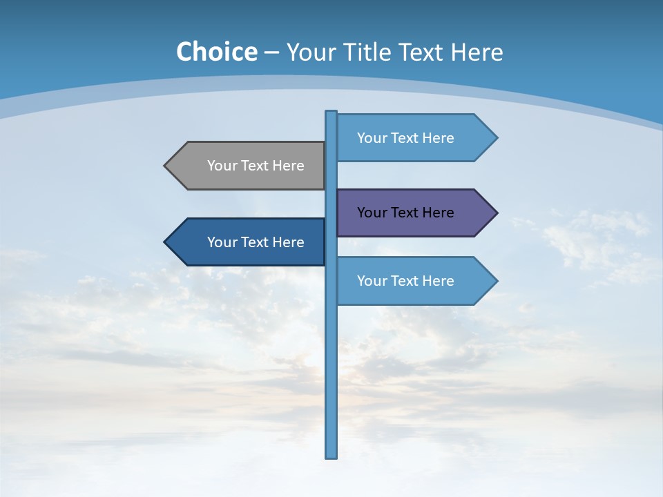 Remote Landscape Sunbeams PowerPoint Template