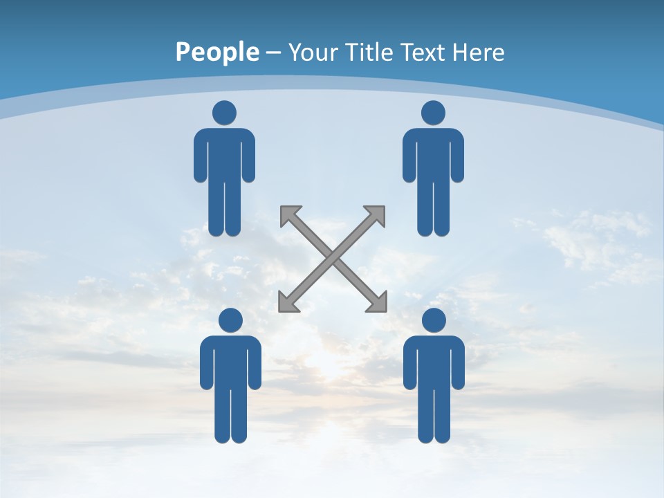 Remote Landscape Sunbeams PowerPoint Template