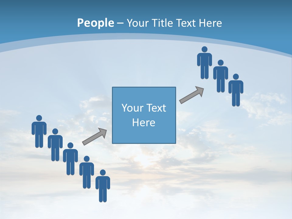 Remote Landscape Sunbeams PowerPoint Template