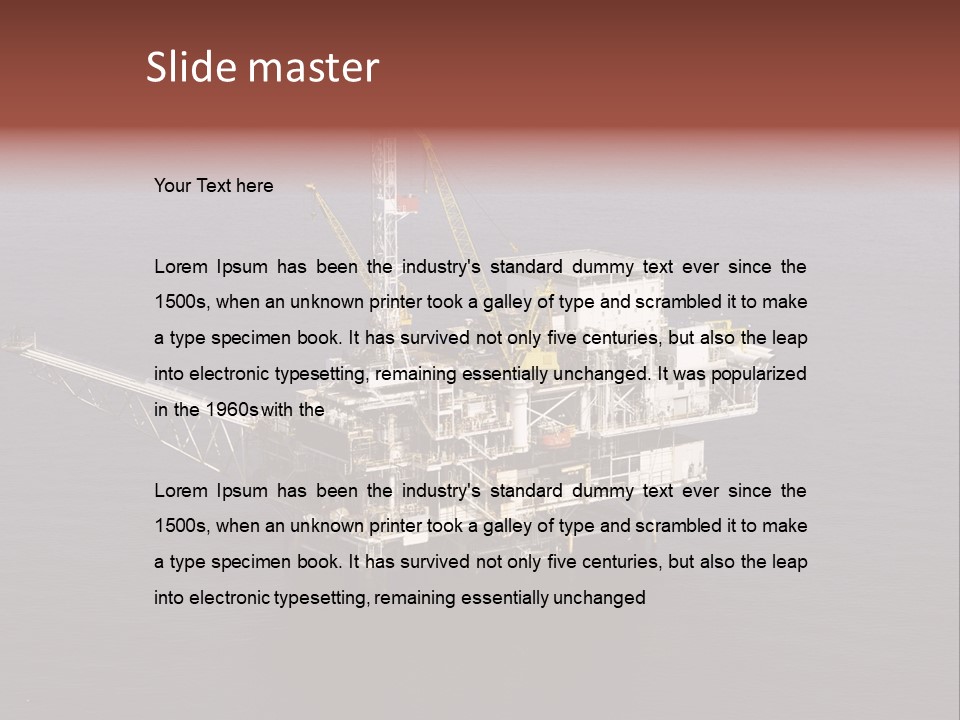 Drilling From Above Industry PowerPoint Template