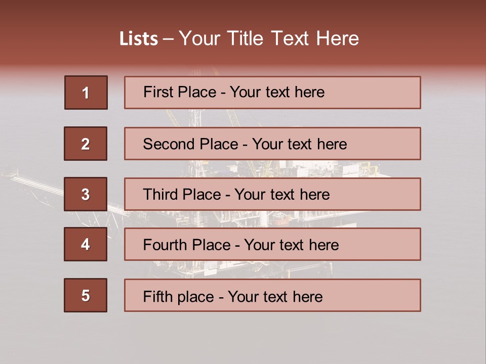 Drilling From Above Industry PowerPoint Template
