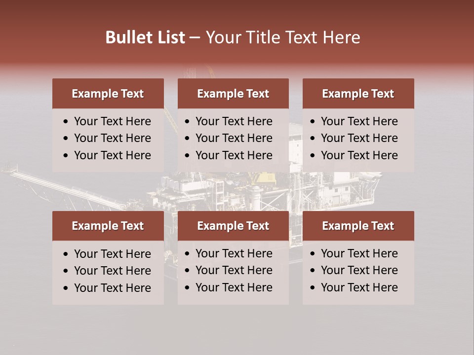 Drilling From Above Industry PowerPoint Template
