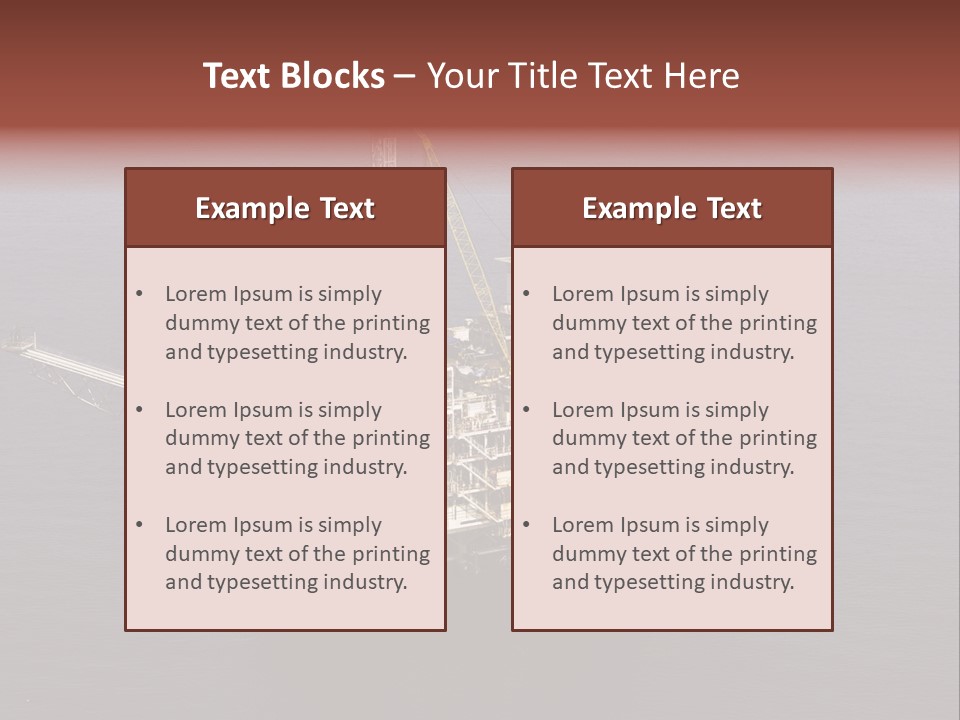 Drilling From Above Industry PowerPoint Template