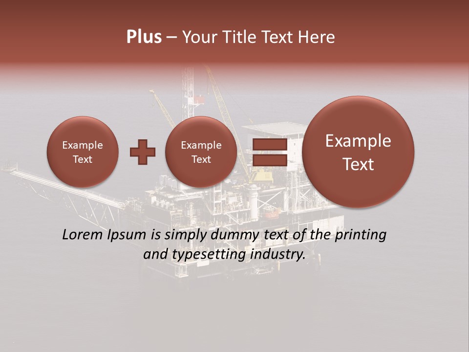 Drilling From Above Industry PowerPoint Template