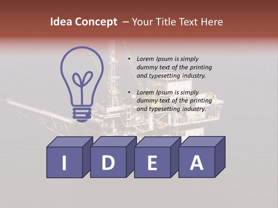 Drilling From Above Industry PowerPoint Template