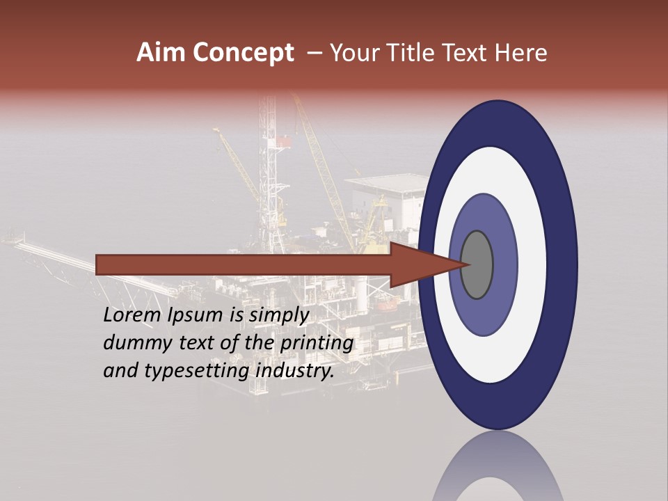 Drilling From Above Industry PowerPoint Template