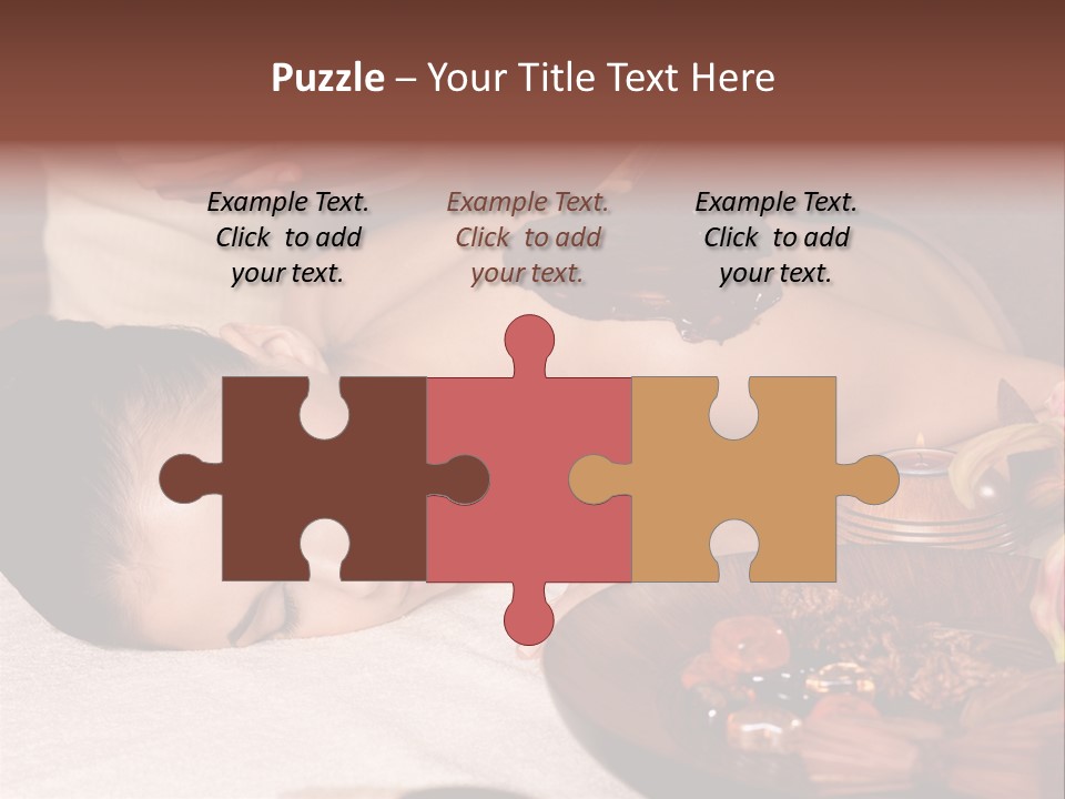 Young Cosmetician Shoulder PowerPoint Template