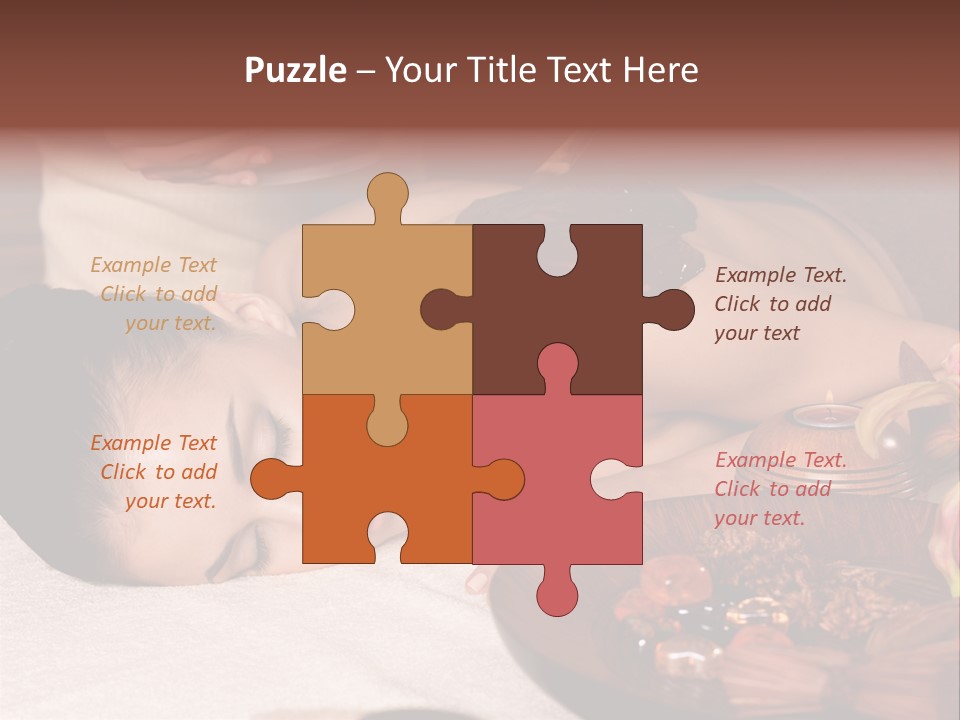 Young Cosmetician Shoulder PowerPoint Template