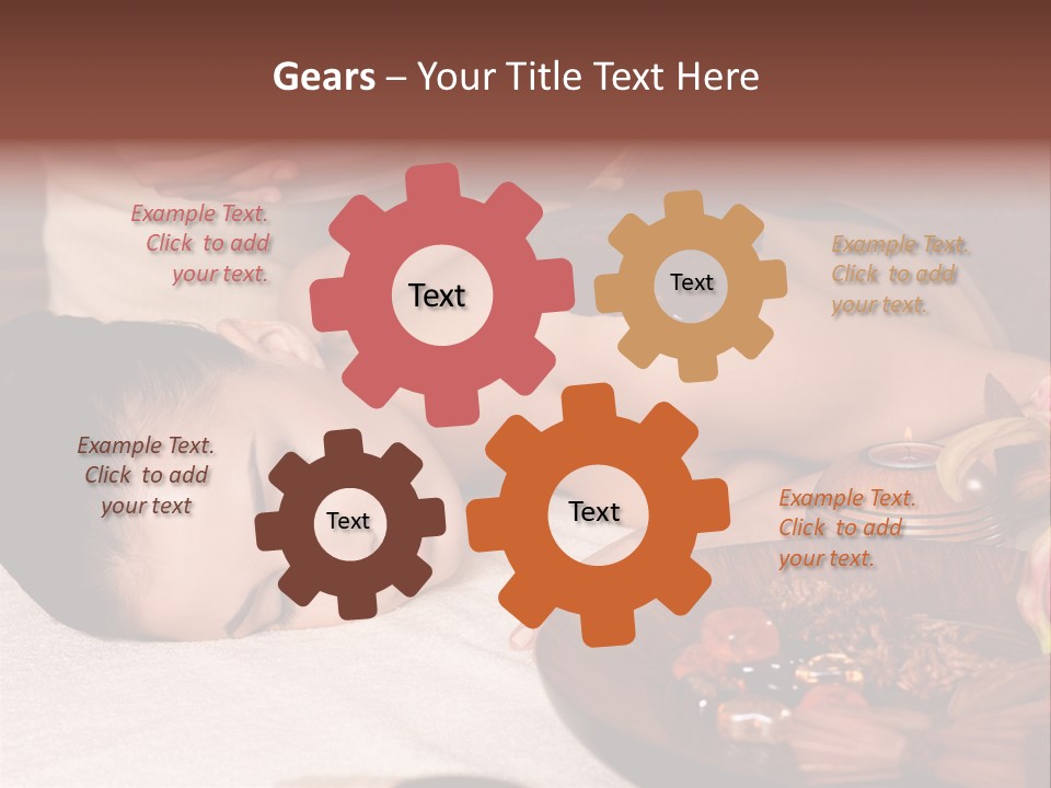 Young Cosmetician Shoulder PowerPoint Template