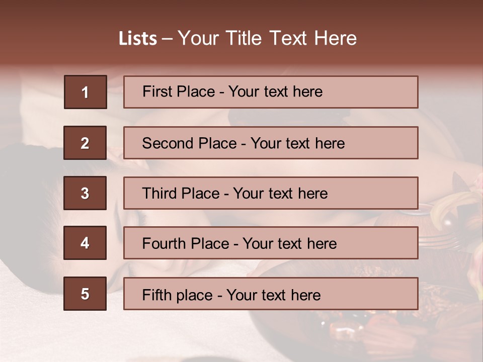 Young Cosmetician Shoulder PowerPoint Template