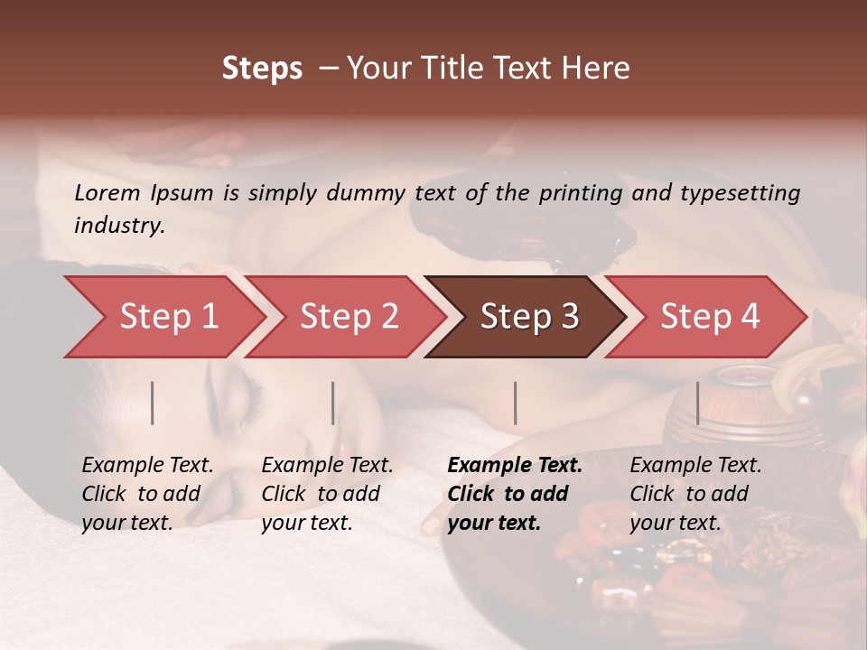 Young Cosmetician Shoulder PowerPoint Template