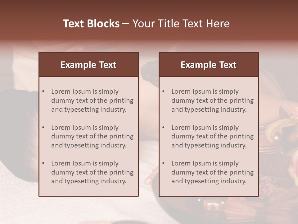 Young Cosmetician Shoulder PowerPoint Template