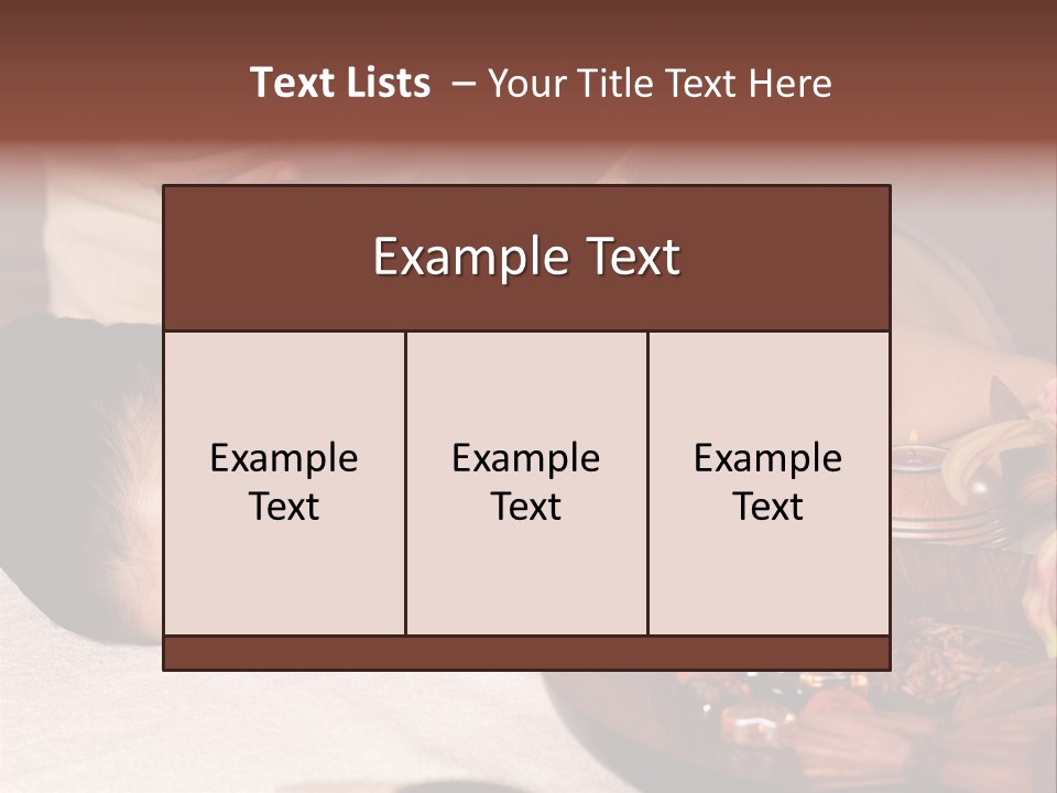 Young Cosmetician Shoulder PowerPoint Template