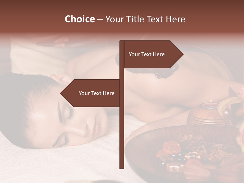 Young Cosmetician Shoulder PowerPoint Template