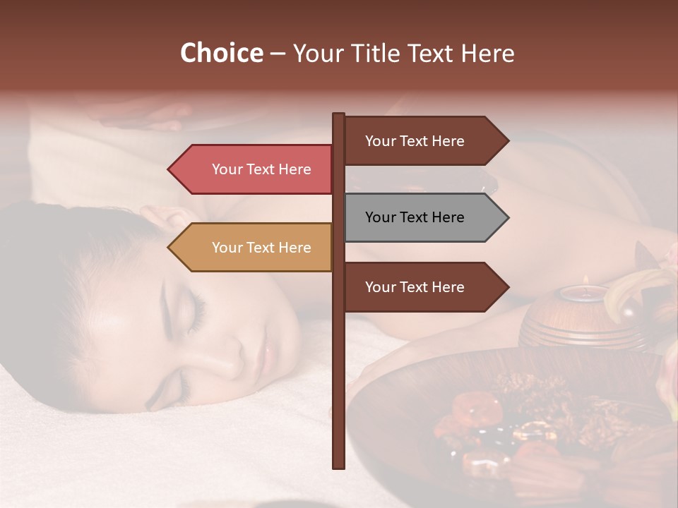 Young Cosmetician Shoulder PowerPoint Template