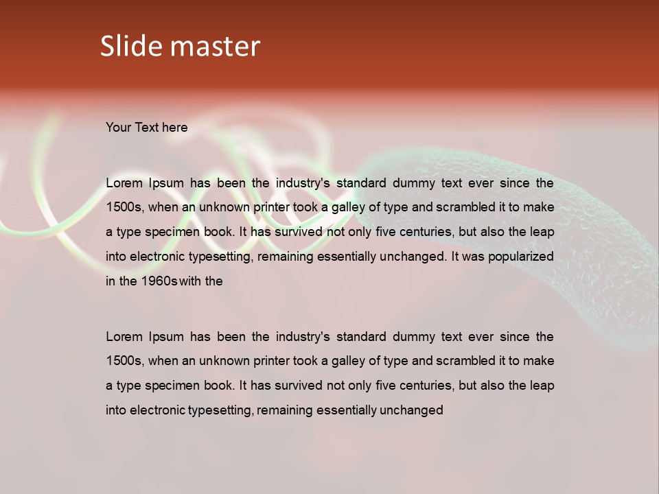 Gram Negative Helical Rod Shape PowerPoint Template