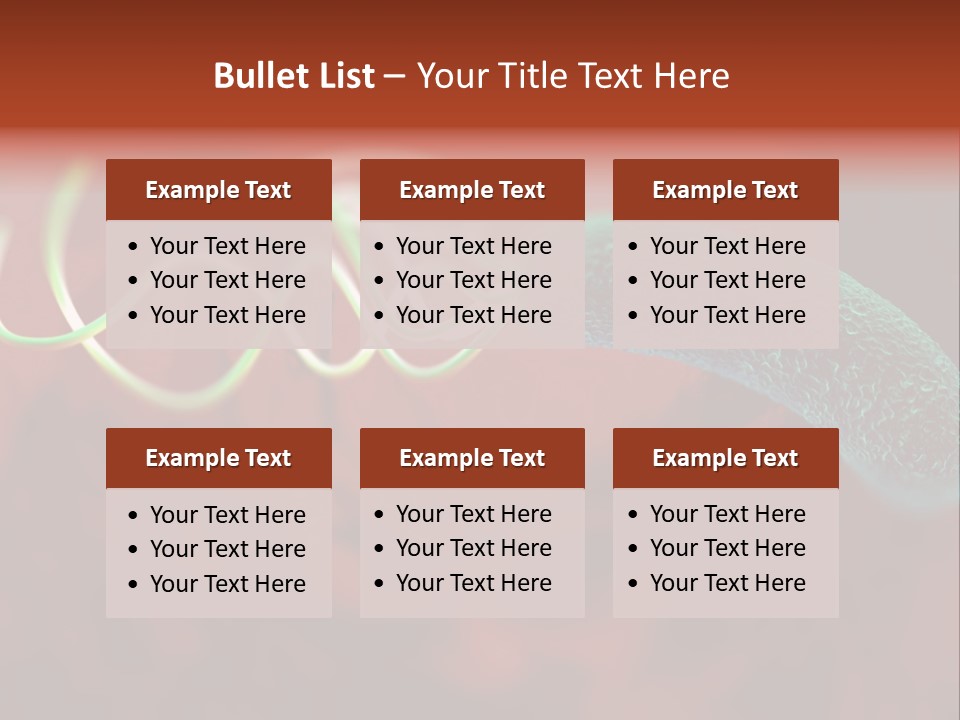 Gram Negative Helical Rod Shape PowerPoint Template