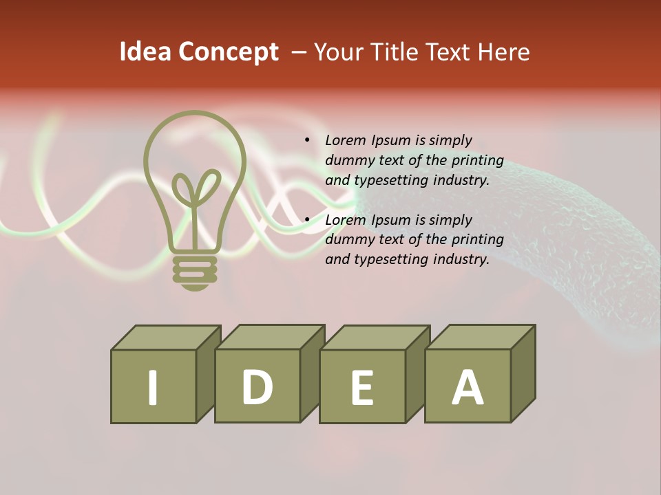 Gram Negative Helical Rod Shape PowerPoint Template