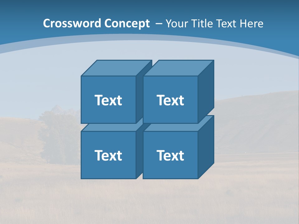 Ranch House Log Cabin Grand Teton PowerPoint Template