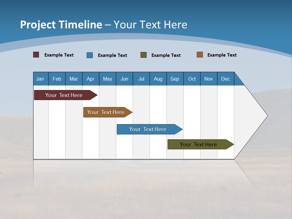 Ranch House Log Cabin Grand Teton PowerPoint Template