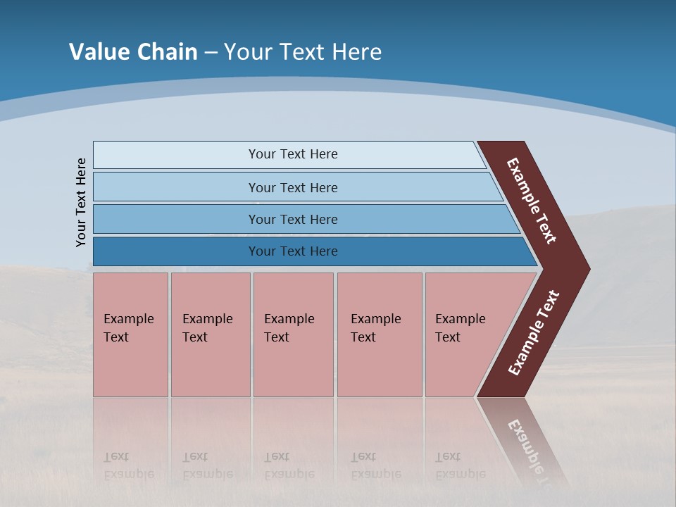Ranch House Log Cabin Grand Teton PowerPoint Template
