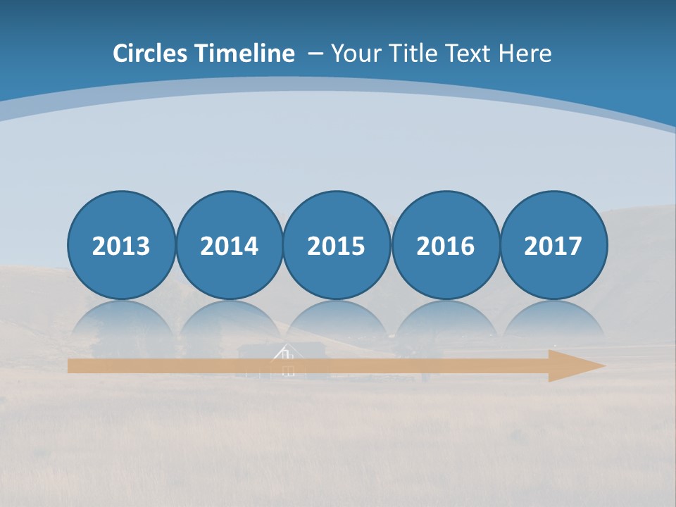 Ranch House Log Cabin Grand Teton PowerPoint Template