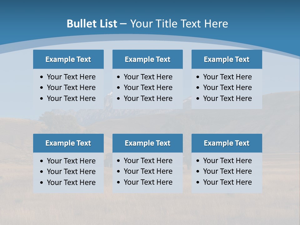 Ranch House Log Cabin Grand Teton PowerPoint Template