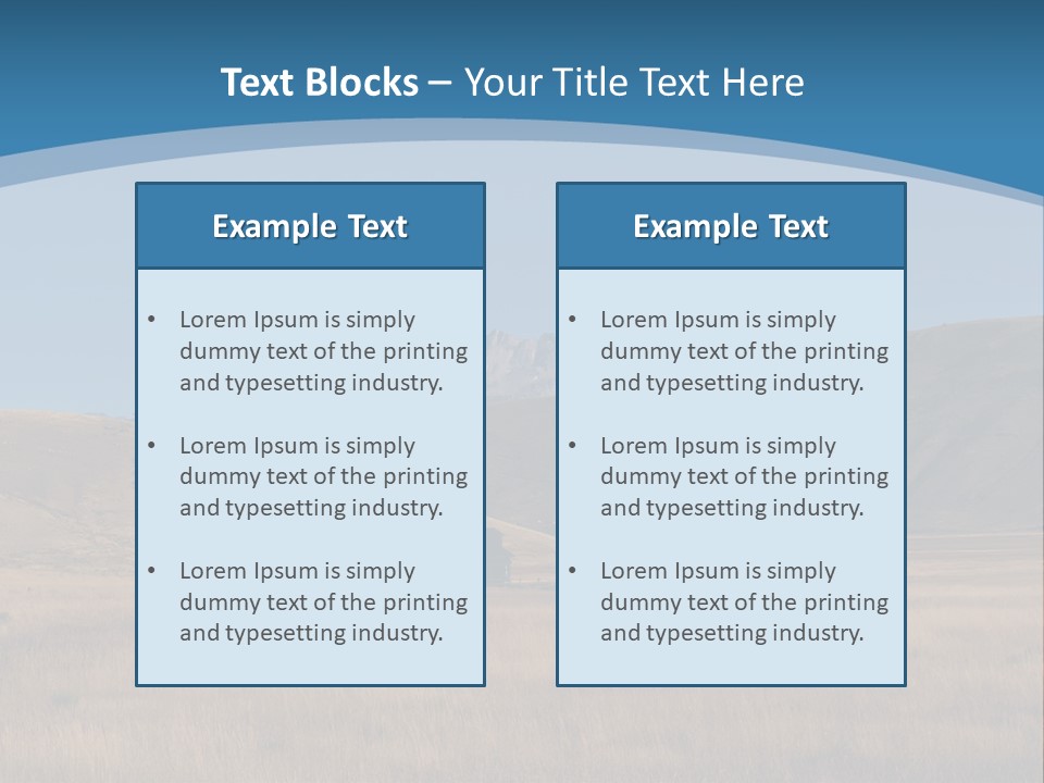 Ranch House Log Cabin Grand Teton PowerPoint Template