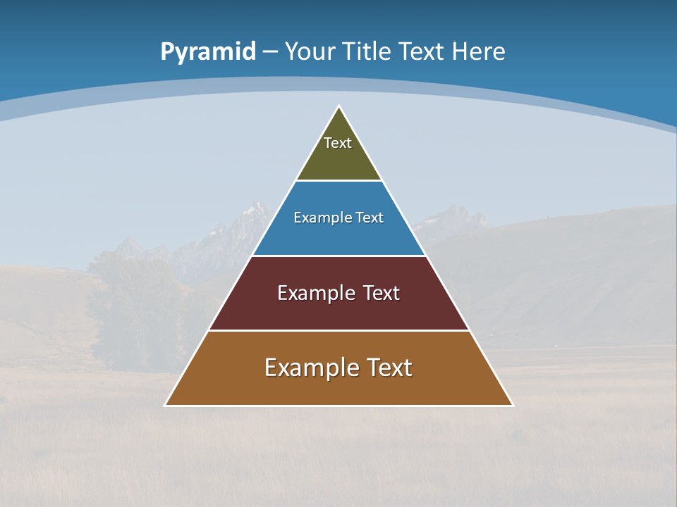 Ranch House Log Cabin Grand Teton PowerPoint Template