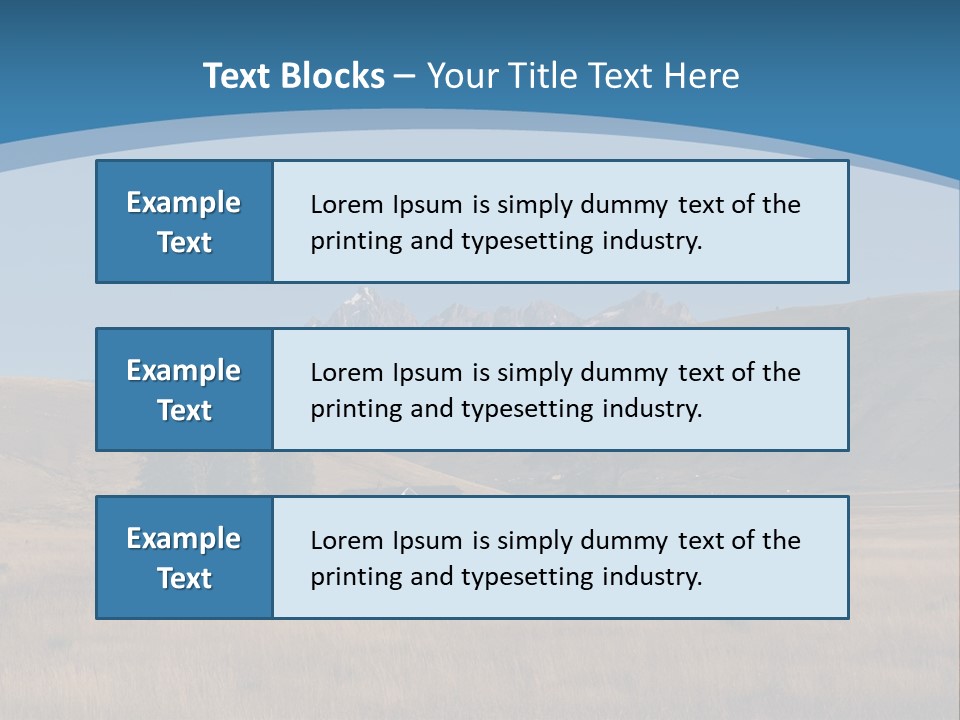 Ranch House Log Cabin Grand Teton PowerPoint Template